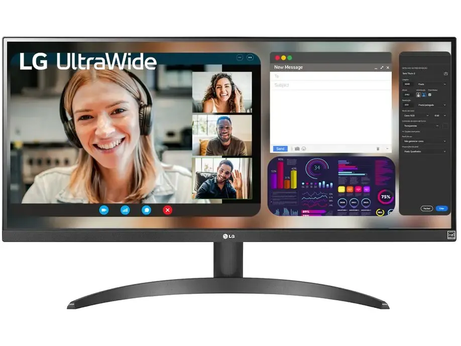 Monitor Lg 29&Quot; Full Hd 100hz 1ms 29wq500b-B Ips Led Hdmi Displayport